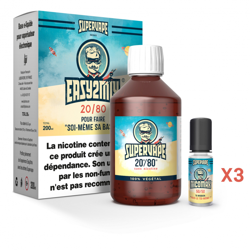 Kit DIY base pour e-liquide Easy2Mix 20/80