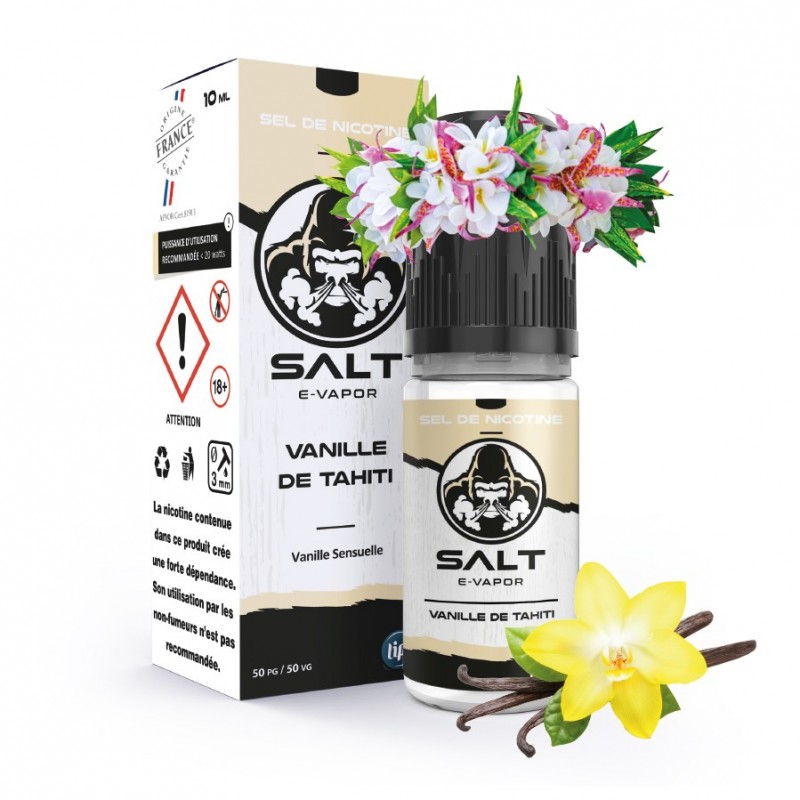 E-liquides Vanille de Tahiti - 10ml - 10mg/ml par Salt E-Vapor