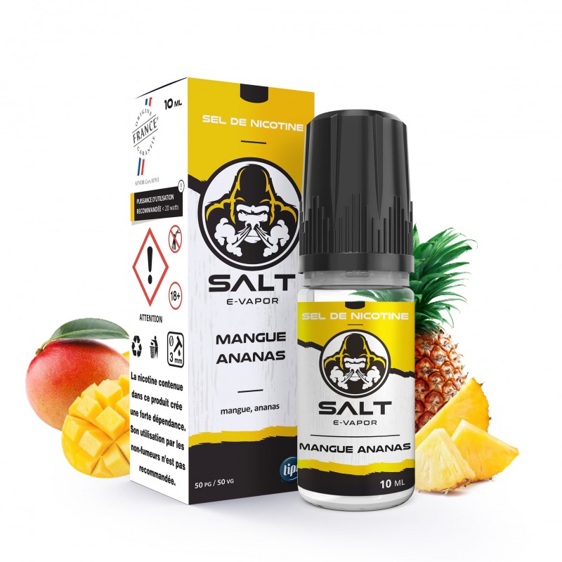 E-liquides Mangue Ananas - 10ml - 20mg/ml par Salt E-Vapor