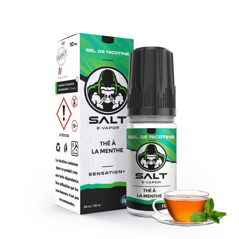E-liquides Thé Vert Menthe - 10ml - 10mg/ml par Salt E-Vapor