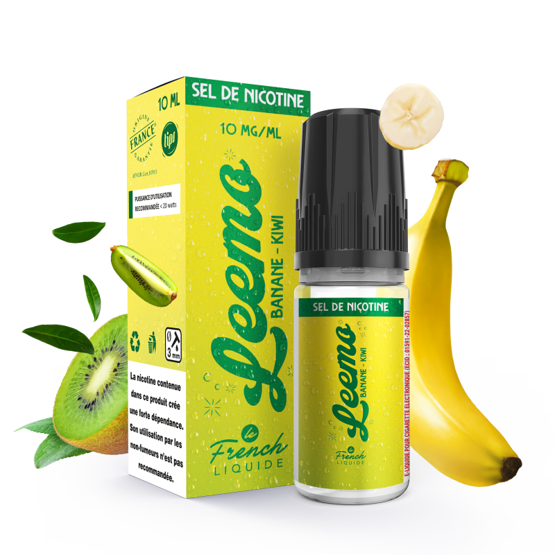 LEEMO - Banane Kiwi - sel de nicotine