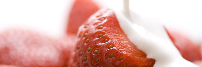 Des fraises juteuses et une crème fraîche... C'est ça la vraie vie !