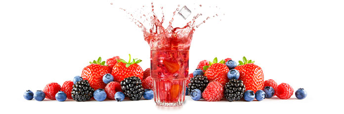 un e-liquide cocktail au fruits rouges détonnant