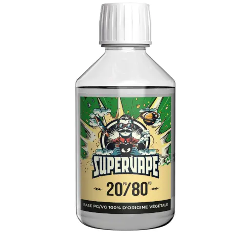 [500-PG20-VG80-00] [SuperVape] Base 20/80 - 500mL