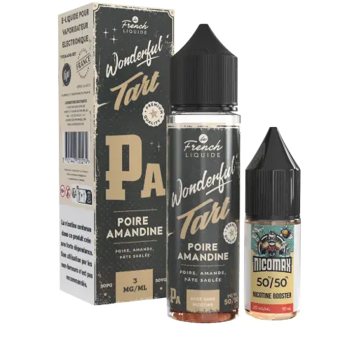 [E2S-WNDRTRT-POIRE-60-03] [Le French Liquide] Easy2Shake Wonderful Tart Poire amandine - 60mL